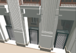 Fassade in 3D-Visalisierung